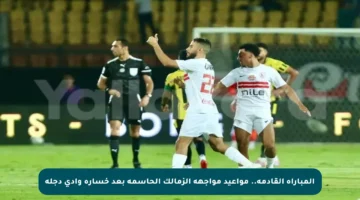 المباراة القادمة.. مواعيد مواجهة الزمالك الحاسمة بعد خسارة وادي دجلة